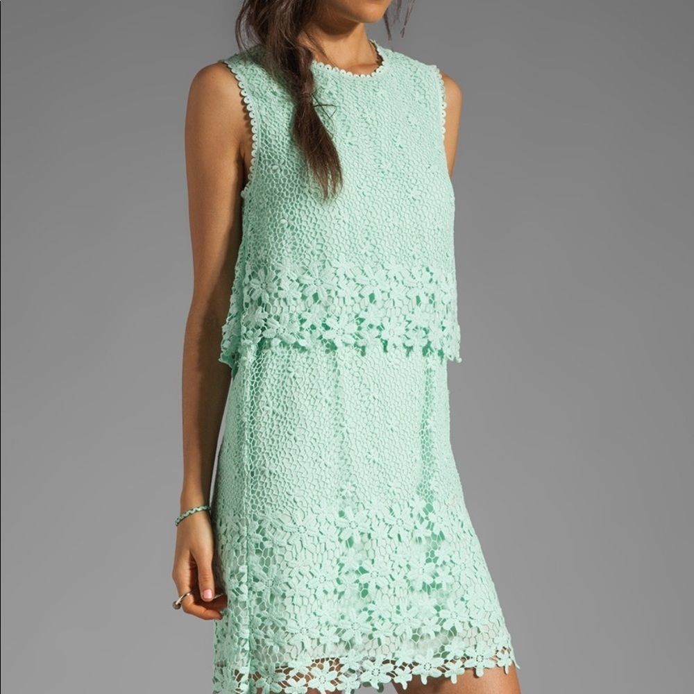 Dolce Vita Floral Lace Mini Dress